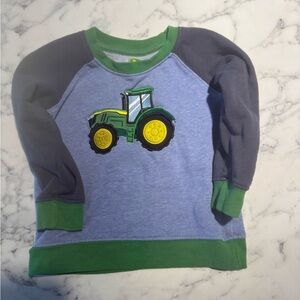 John Deere Blue and Green Tractor Sweatshirt